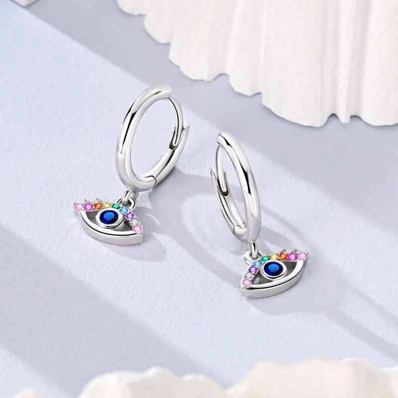 Creolen 925 Silber Ohrringe Zirkonia | Hypoallergen | Luxus Ohrstecker Geschenk