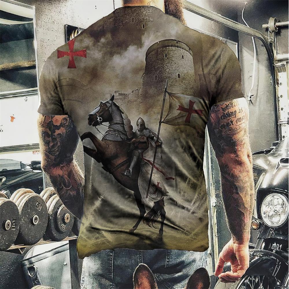 Fashion Herren Horror Skull 3D T-Shirt Rundhals Unisex Sommer Streetwear