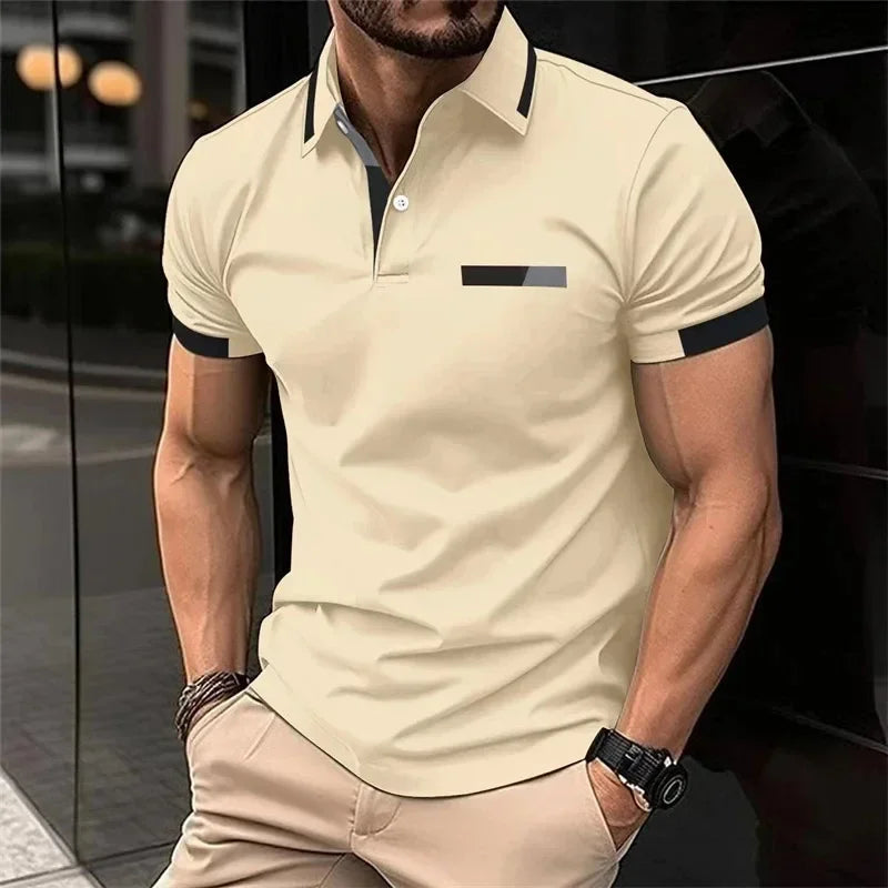 Herren Poloshirt POLO Shirt T-Shirt Kurzarm Hemd Fashion Polohemd Herrenmode Top