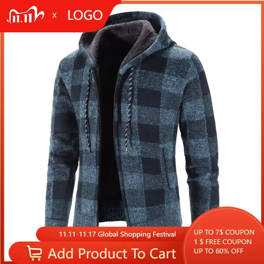 Herren Herbst Jacke Übergangsjacke Hoodie Sweatjacke Outdoor Zipper Sweater NEU