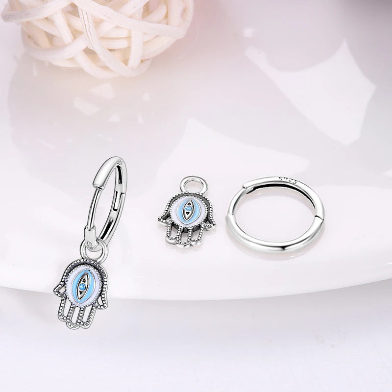 Creolen 925 Silber Ohrringe Zirkonia | Hypoallergen | Luxus Ohrstecker Geschenk