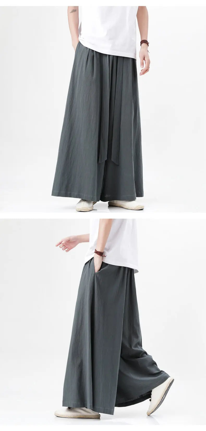 Männer Hose Haremshosen Pumphosen Pluderhosen Hosenrock Herrenrock Kilt Kimono
