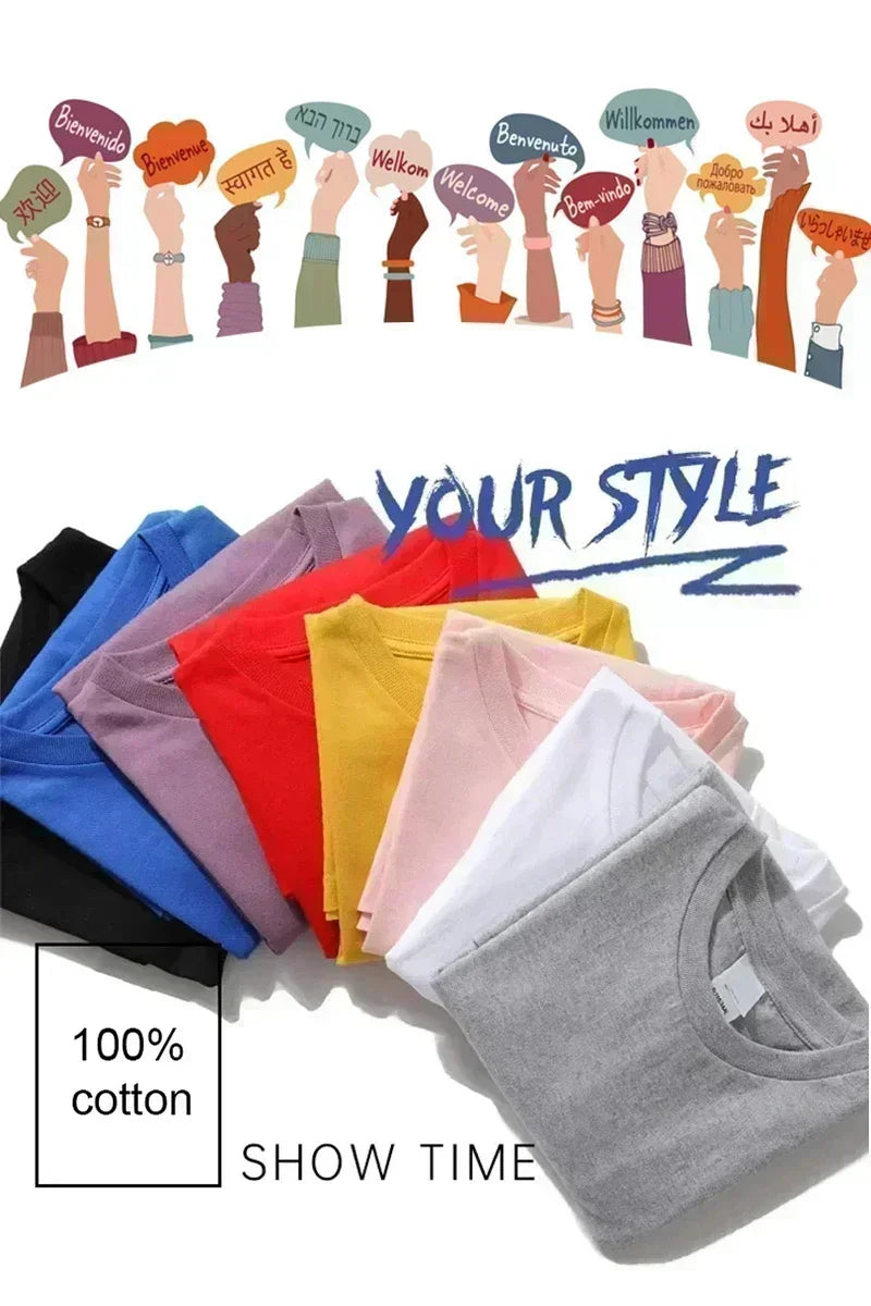 Herren T-Shirt Moin Spacken Shirt Rundhals Streetwear Tank Top Hemd Polohemd