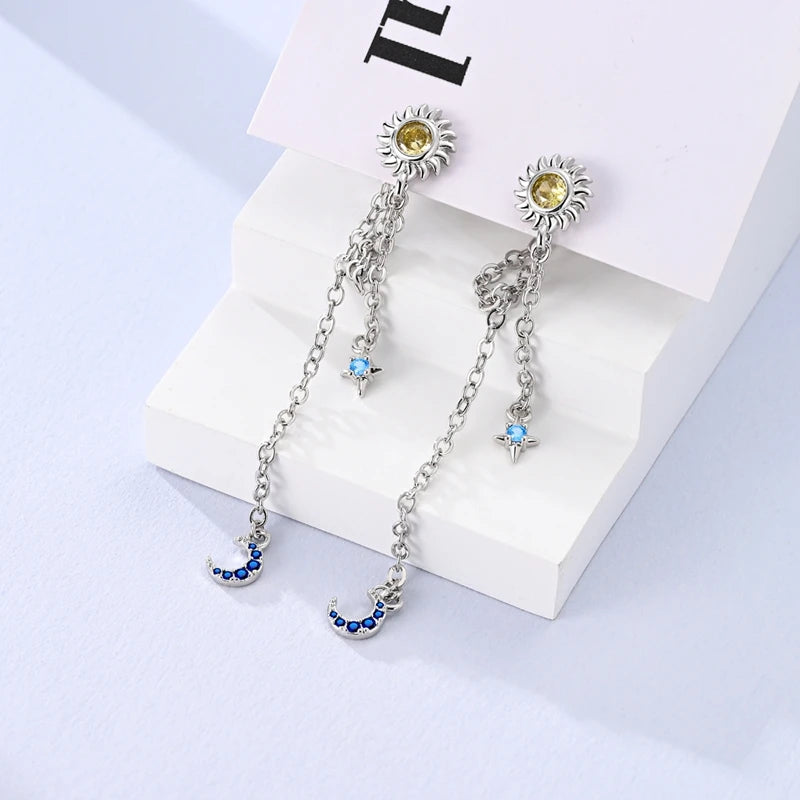 Creole Argento 925 Sterling Zirconi | Orecchini Eleganti Ipoallergenici Regalo