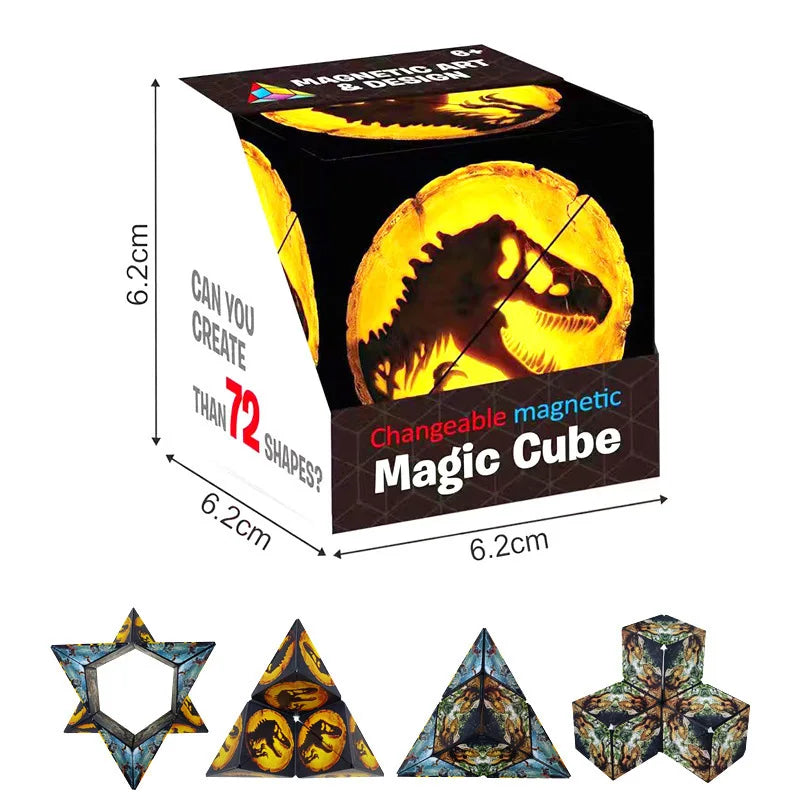 Zauberwürfel Anti Stress Spielzeug magnetischer 3D Drehwürfel Magischer Würfel