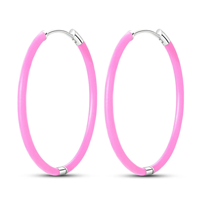 Creolen 925 Silber Ohrringe Zirkonia | Hypoallergen | Luxus Ohrstecker Geschenk