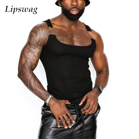 Herren Oberteil Ärmellos Tank Top Sexy Shirt Clubwear Muskel T-Shirt Unterhemd
