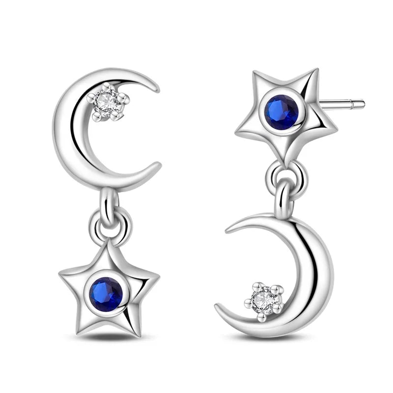 Funkelnde 925er Silber Creolen m. Zirkonia | Luxus-Qualität | Trend Ohrringe