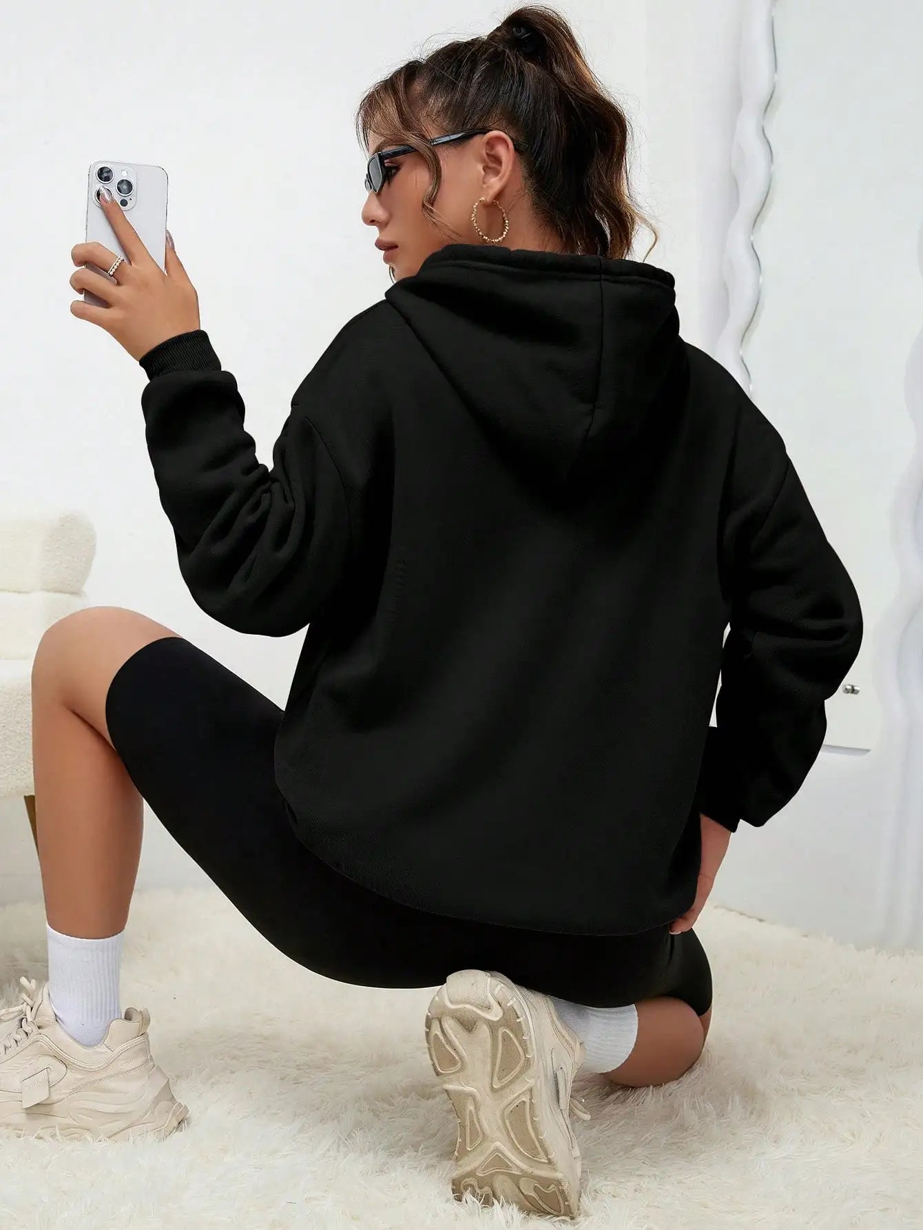 Los Angeles Kapuzenpullover Sweatshirt Hoodie Pulli Damen Kapuzenpulli Shirt