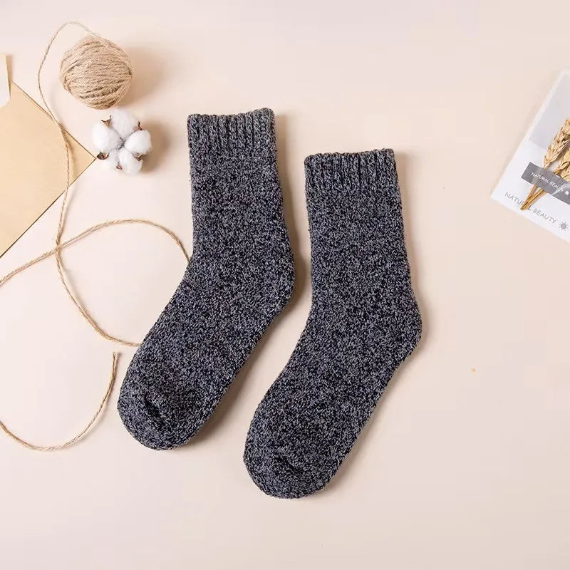 5 Paar Herren Wintersocken Socken Merinowolle Norweger Wollsocken Größe 38-45
