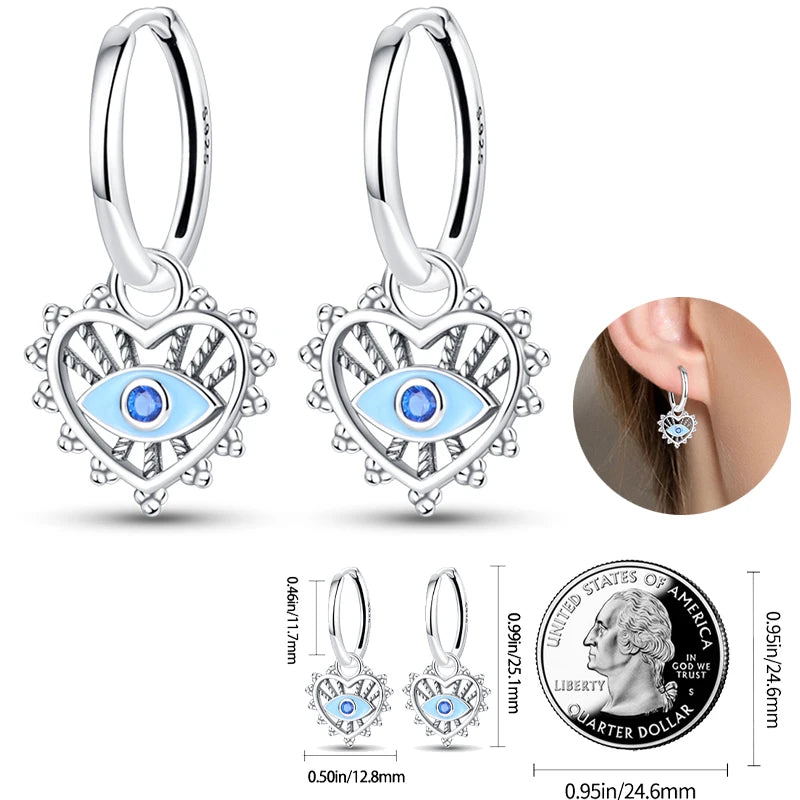 Creolen 925 Silber Ohrringe Zirkonia | Hypoallergen | Luxus Ohrstecker Geschenk