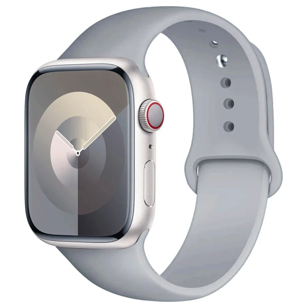 Silikon Armband für Apple Watch Series 9 8 7 6 5 4 3 SE Ultra Sport Band iWatch