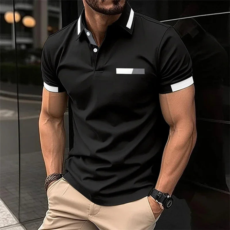 Herren Poloshirt POLO Shirt T-Shirt Kurzarm Hemd Fashion Polohemd Herrenmode Top