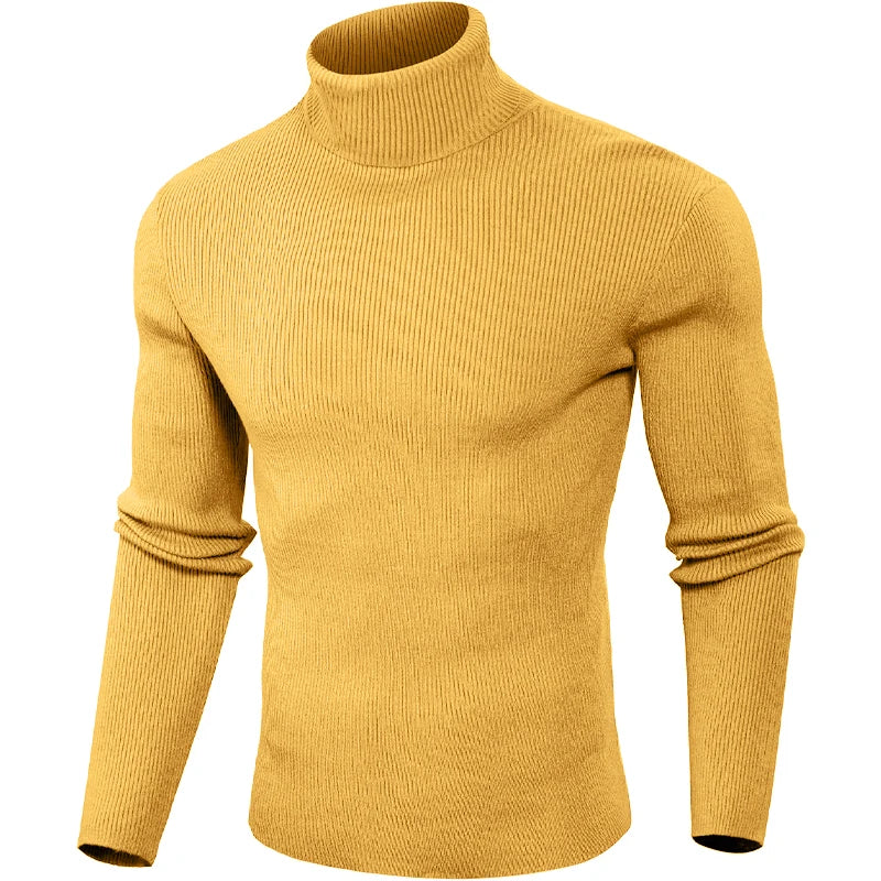 Herren Rollkragen Pullover Sweatshirt Leichter Pulli Sweater Shirt Langarmshirt