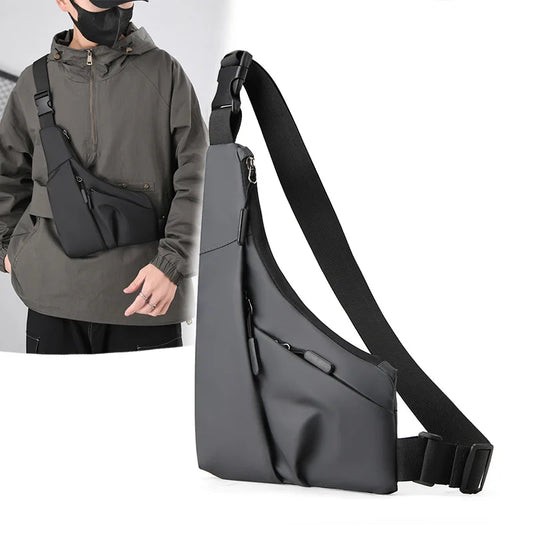 Borsa da petto Zaino Monospalla Marsupio Per Uomo Borsello Moto Fondina