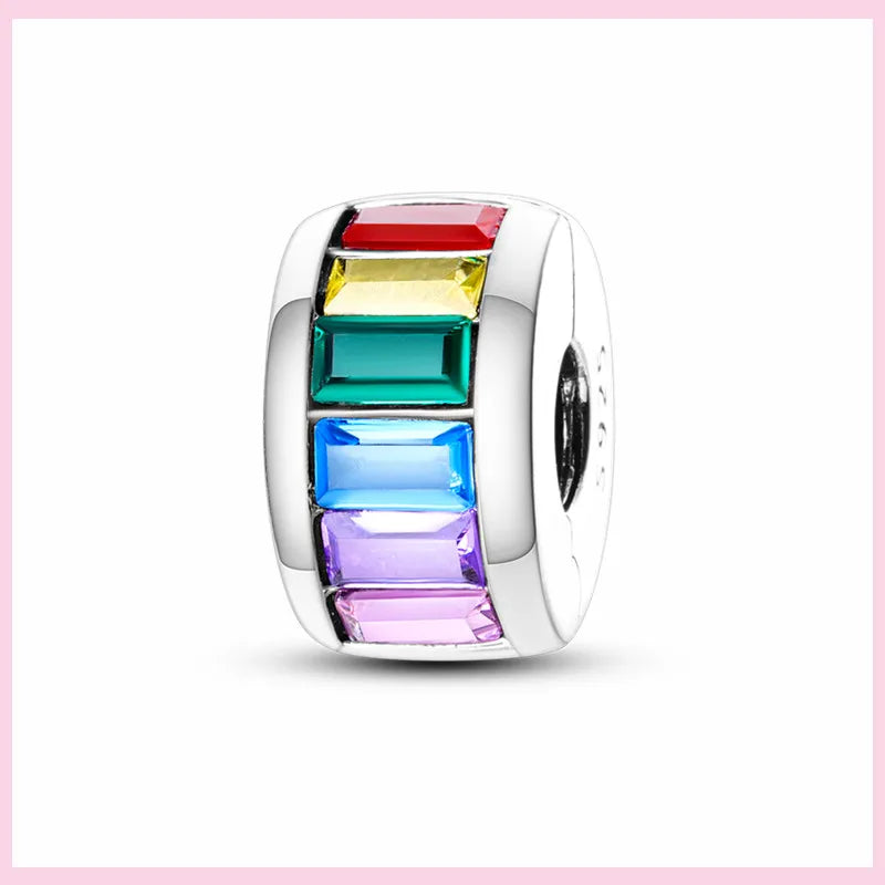 Charms Anhänger 925er Sterling Silber Armband Muranoglasperlen Damen Glas Beads