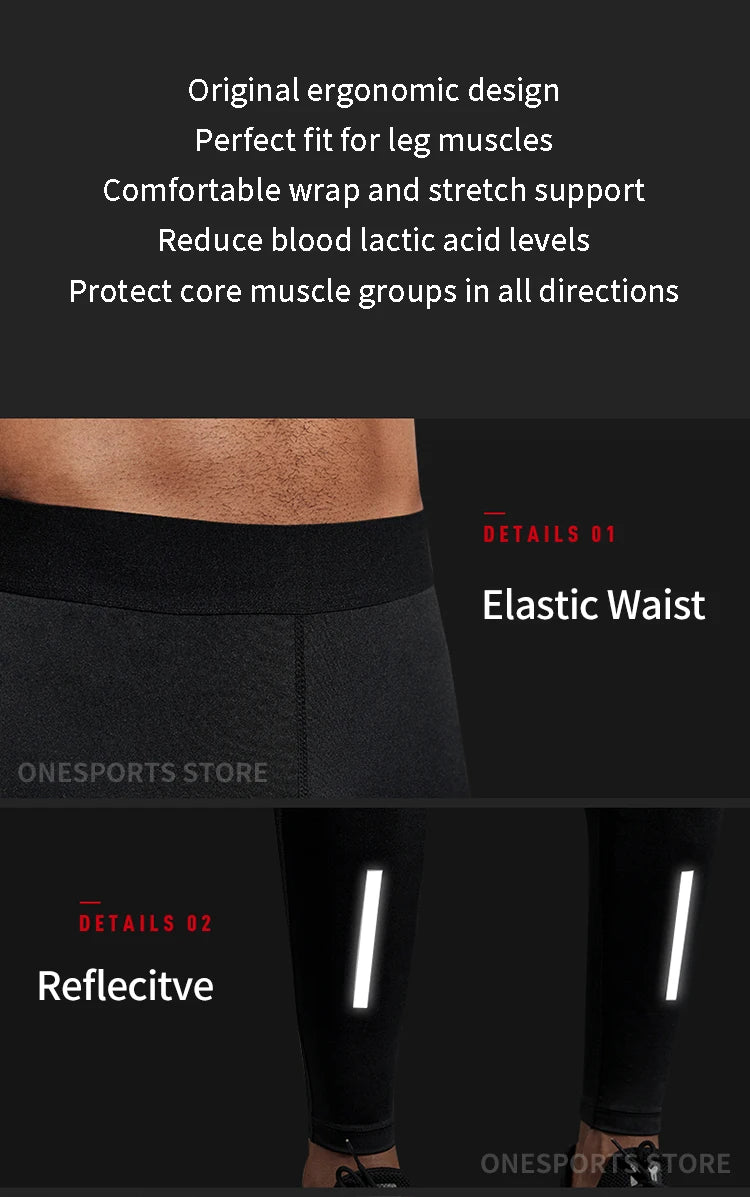 Herren Leggings Sporthose Jogginghose Trainingshose Lauf Hose Kompressionshose