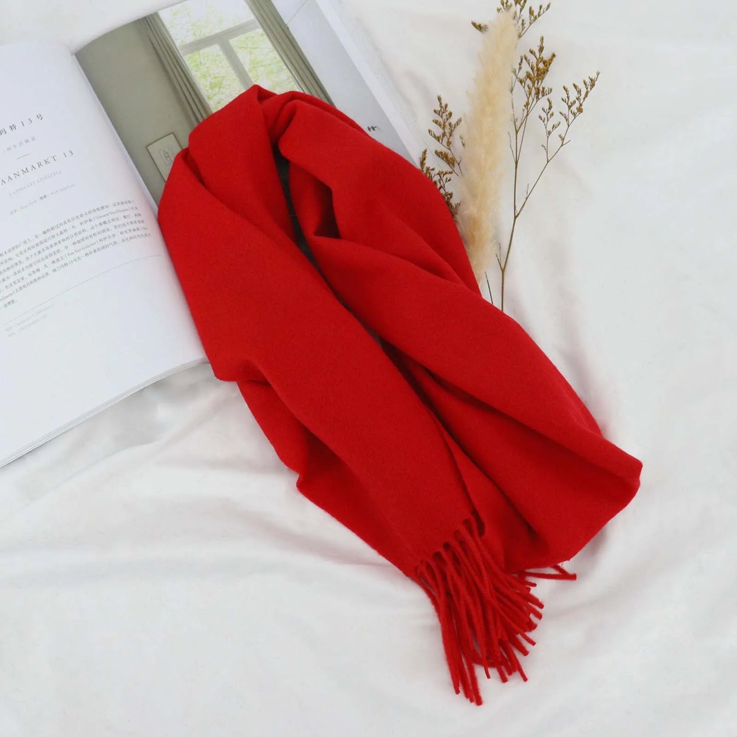 Herren Schal Winterschal Stola Schlauchschal Halstuch Wollschal Strickschal Loop