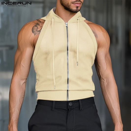 Herren Oberteil Ärmellos Tank Top Sexy Shirt Clubwear Muskel T-Shirt Unterhemd