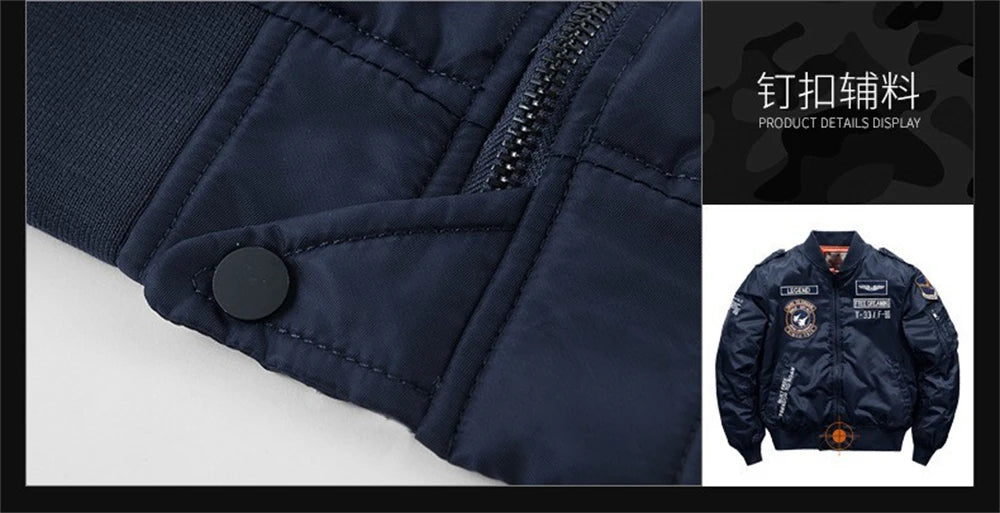 MA-1 Bomber Jacke Fliegerjacke Baseball Pilotenjacke Baseballjacke Air Force