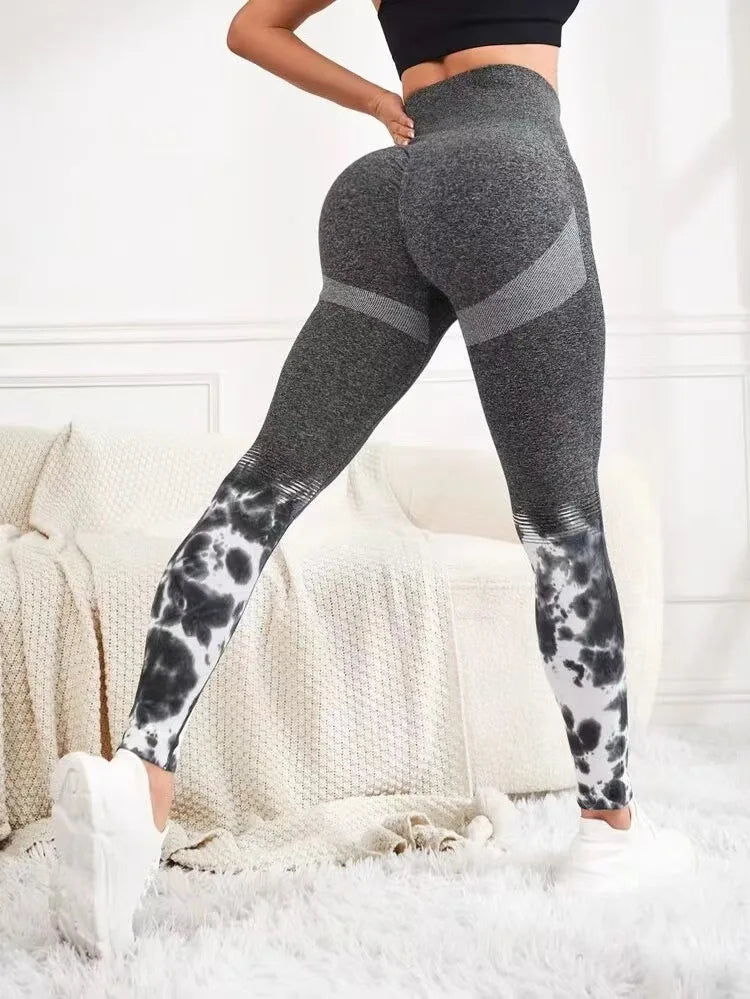 Yoga Leggings Push Up Damen Sport Hose Fitness Gym Stretch Leggins Jogginghose