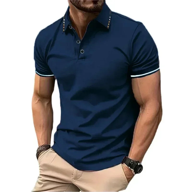 Herren Poloshirt POLO Shirt T-Shirt Kurzarm Zipper Hemd Fashion Polohemd Top NEU