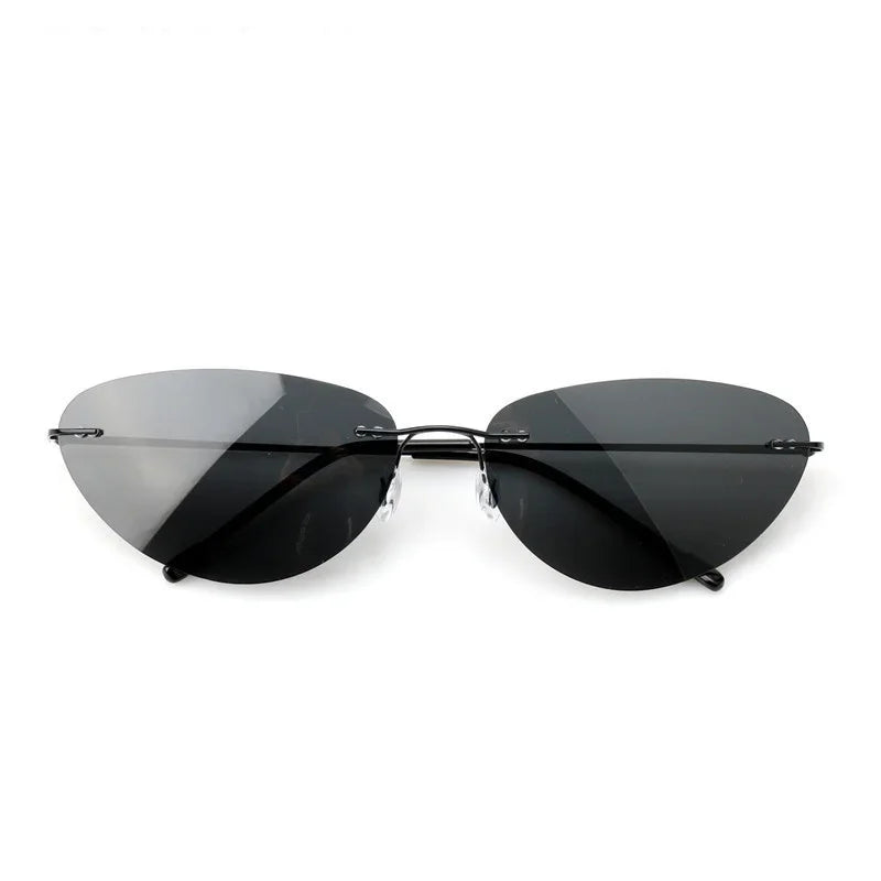 Matrix Sonnenbrille Damen Herren Brille Randlose Gläser Pilotenbrille UV400