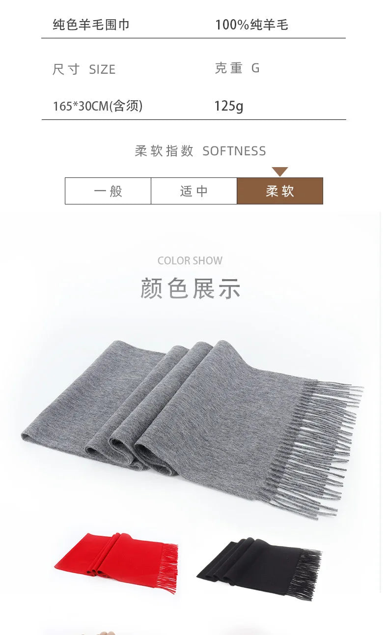 Herren Schal Winterschal Stola Schlauchschal Halstuch Wollschal Strickschal Loop