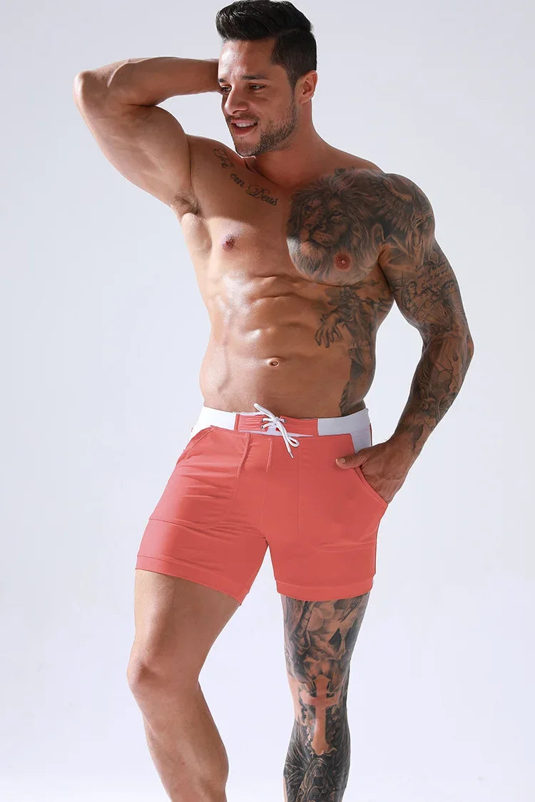 Costume Mare Uomo Pantaloncini corti Boxer Shorts Bagno Slip Interno Piscina