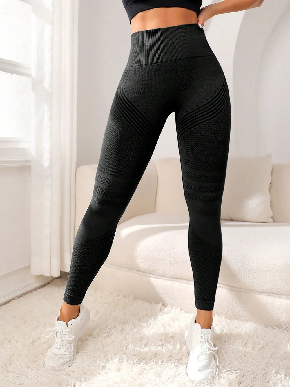 Yoga Leggings Push Up Damen Sport Hose Fitness Gym Stretch Leggins Jogginghose