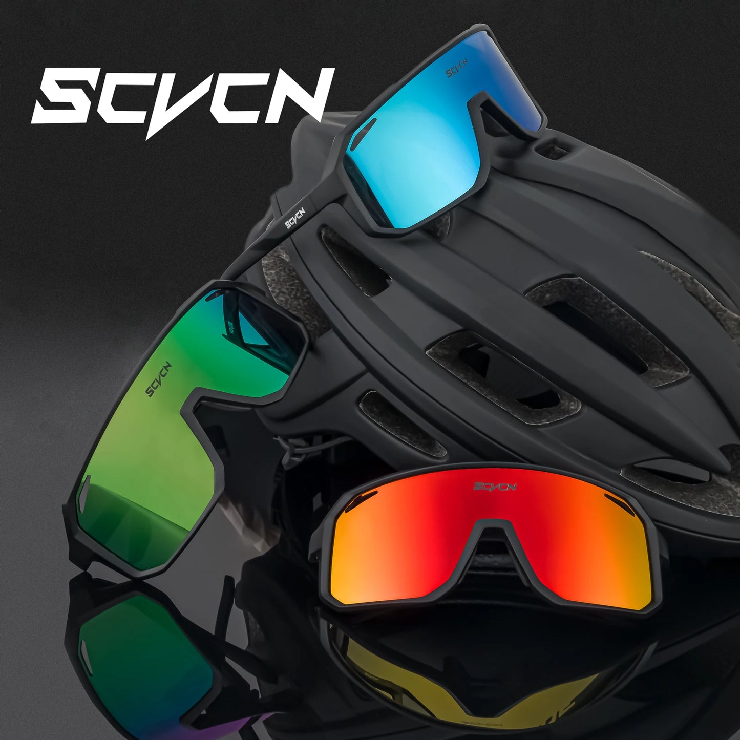 Fahrradbrille Sonnenbrille polarisierte Brille Multi Color Spiegelbrille UV400