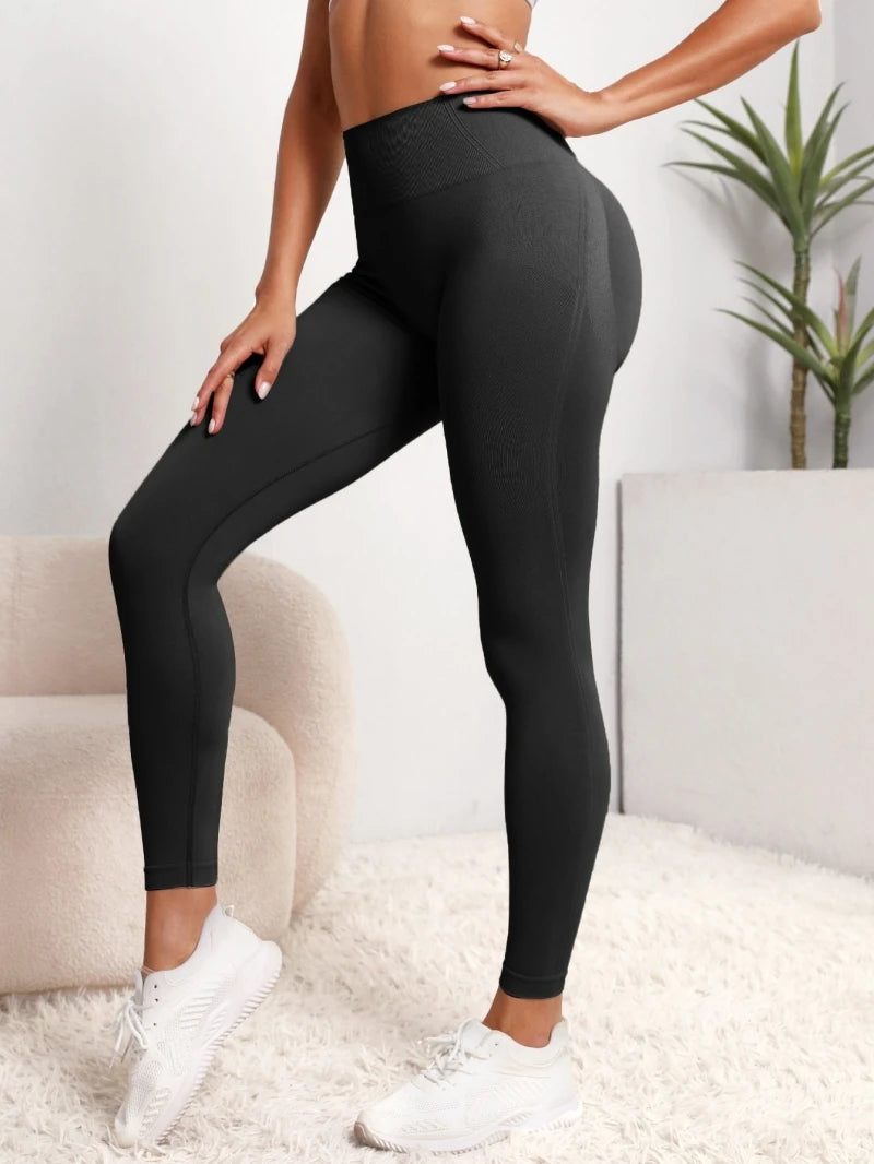 Leggins Donna Push up Vita Alta Pantaloni Sportivi Fitness Yoga Palestra Tuta