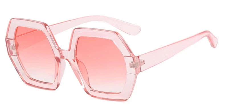 Damen Sonnenbrille Designer Luxus Brille Runde Übergröße Gläser Vintage UV400