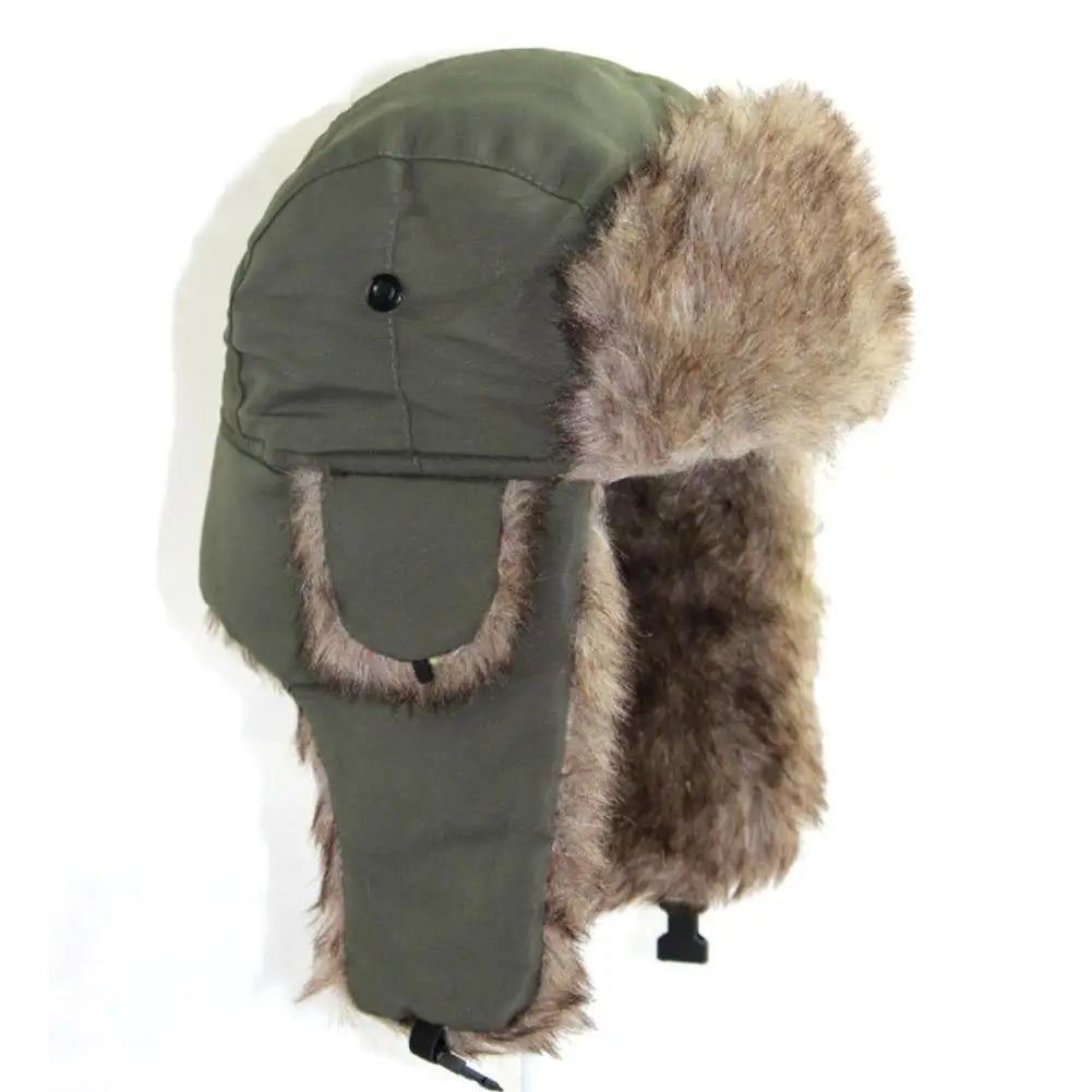 Damen Fliegermütze Wintermütze Trapper Fellmütze Pilotenmütze Mütze Ohrenmütze