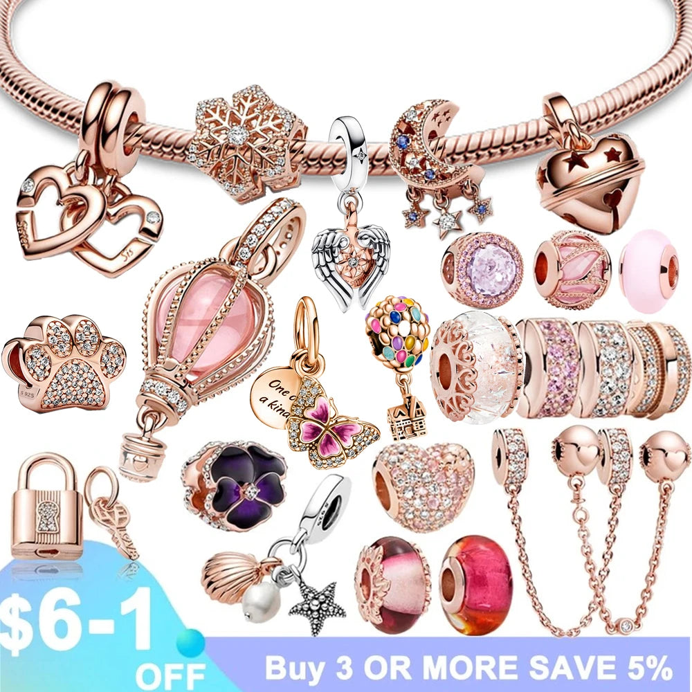 Charms Anhänger 925er Sterling Silber Charm Armband verschiedene Damen Geschenk
