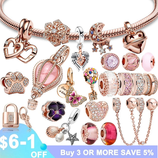 Charms Anhänger 925er Sterling Silber Charm Armband verschiedene Damen Geschenk