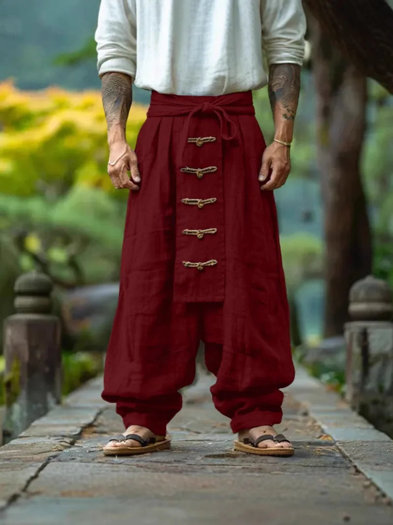 Männer Hose Haremshosen Pumphosen Pluderhosen Hosenrock Herrenrock Kilt Jogger