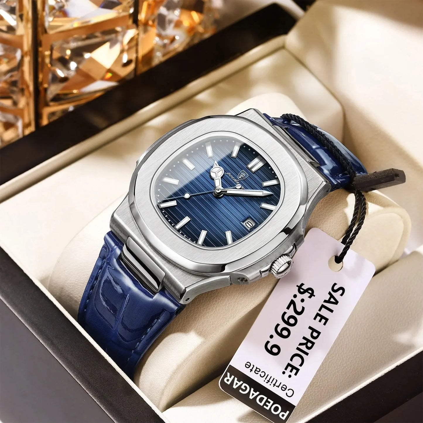 Herren Armbanduhr Silber Schwarz Edelstahl Quarzuhr Luxus Chronograph Business