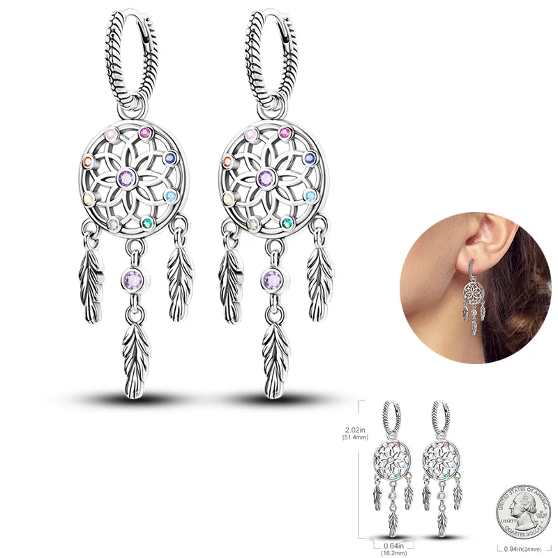 Creolen 925 Silber Ohrringe Zirkonia | Hypoallergen | Luxus Ohrstecker Geschenk