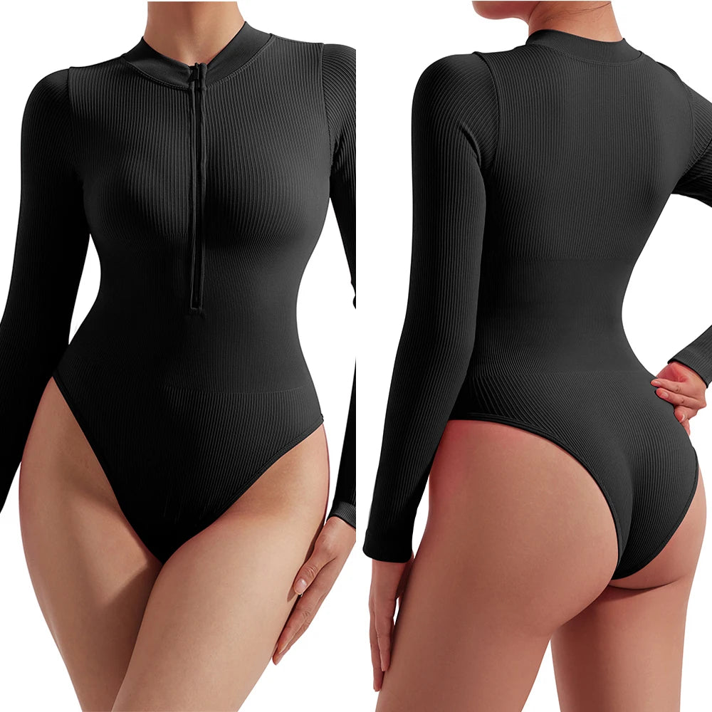 Damen Overall Bodycon Jumpsuit Streetwear Fitness-Strampler Playsuit Bodysuit