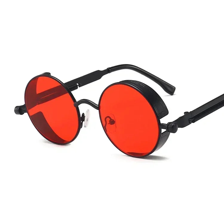 Damen Sonnenbrille Luxus Modische runde Herren Brille Vintage UV400