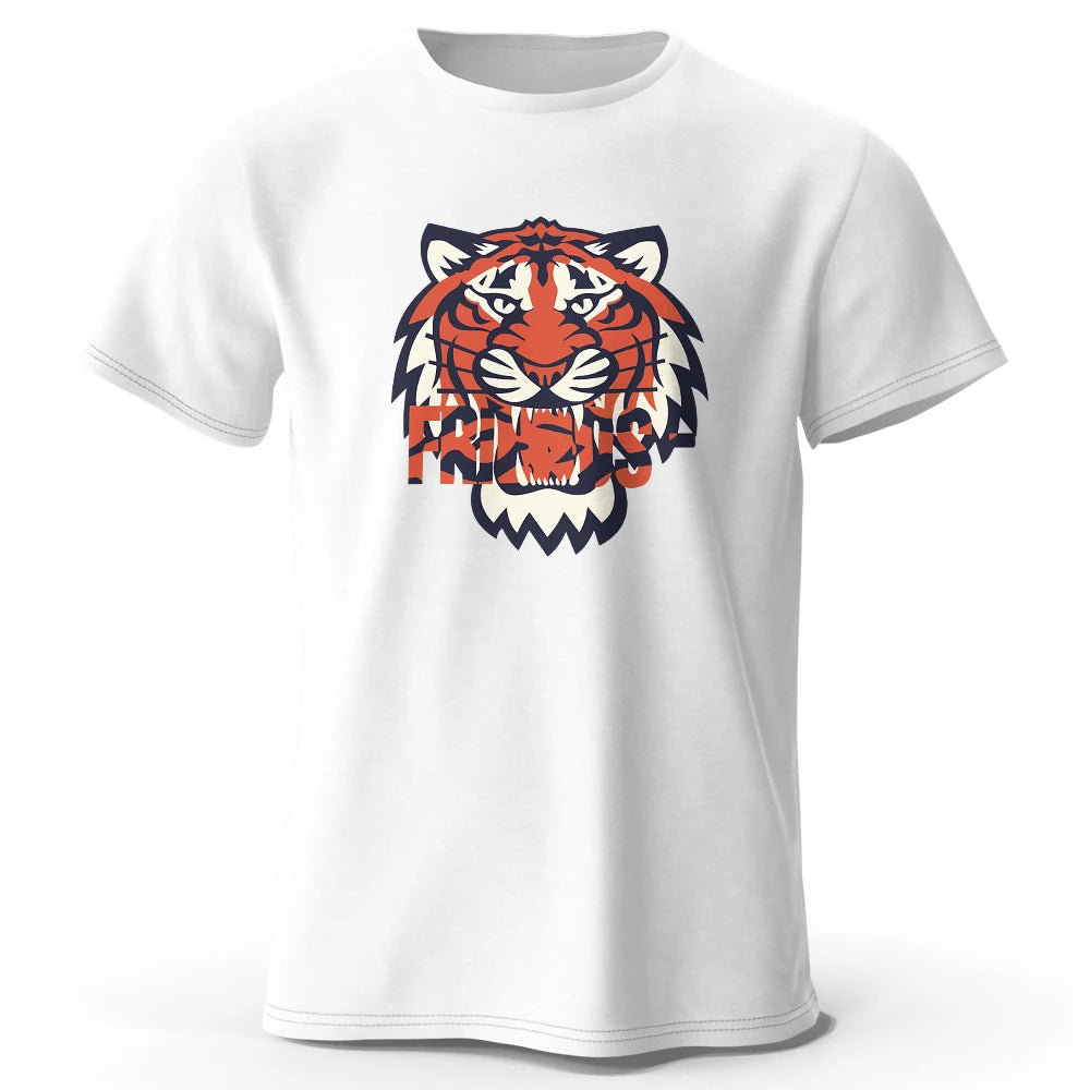 Männer T-Shirt Tiger Herrenmode Shirts Hemden Streetwear 100% Baumwolle Tank Top