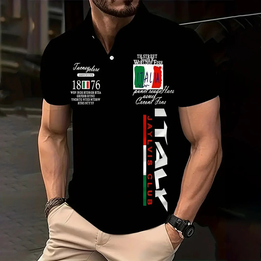 Herren Poloshirt POLO Shirt T-Shirt Kurzarm Zipper Hemd Fashion Polohemd NEU