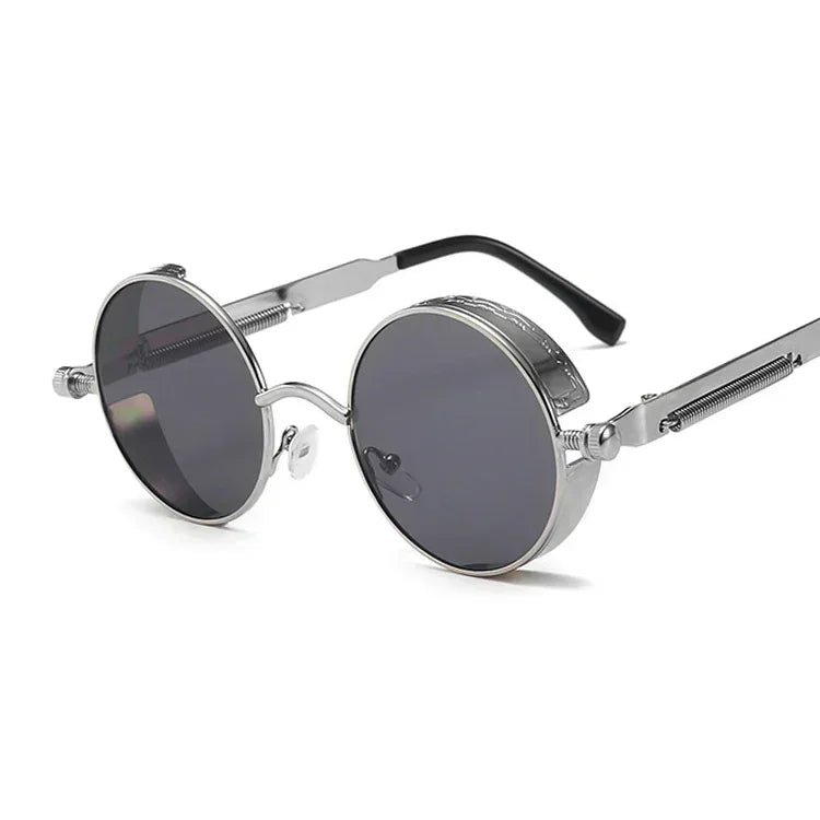 Damen Sonnenbrille Luxus Modische runde Herren Brille Vintage UV400