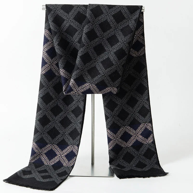 Herren Schal Winterschal Stola Schlauchschal Halstuch Wollschal Strickschal Loop