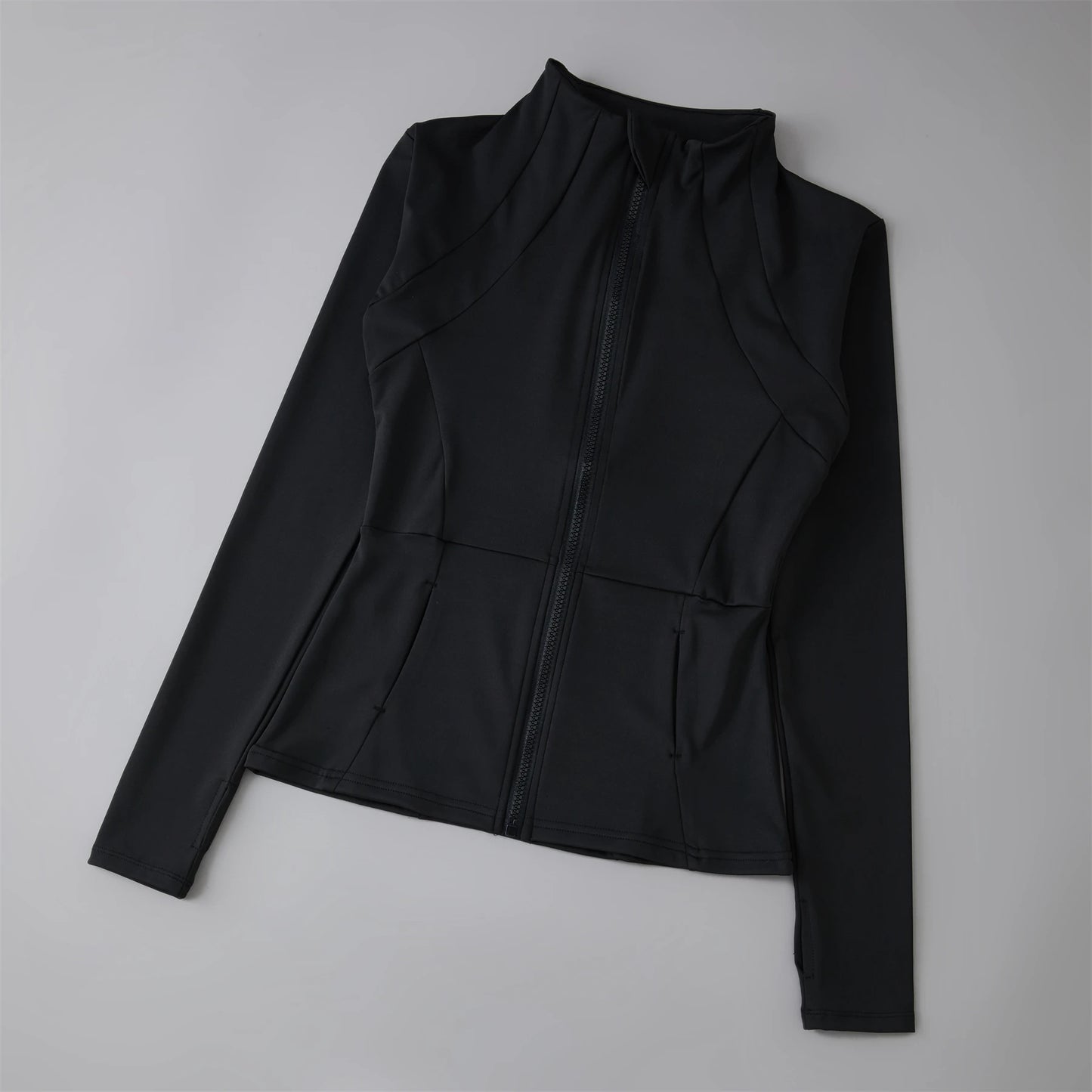 Felpa Donna Giacca Sportiva Con Zip Tuta Maniche Lunghe Cappuccio Maglia Shirt