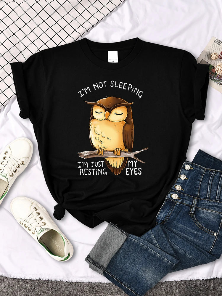Damen Sommer Top Mona Lisa T-Shirt Rundhals Streetwear lockeres Damentop Mädchen
