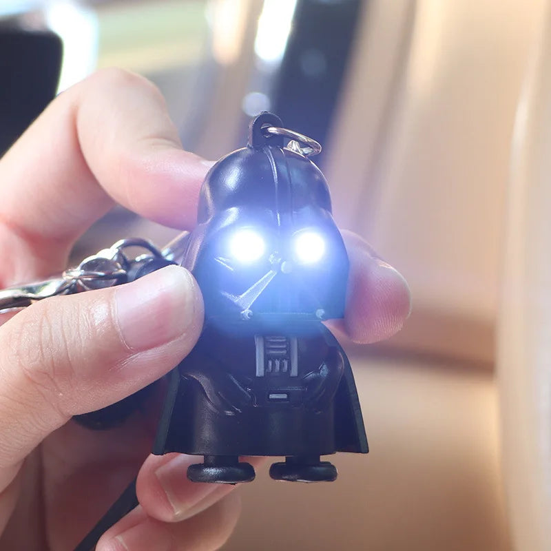 Schlüsselanhänger mit LED-Beleuchtung PVC Figur Spielzeug Schlüsselring Geschenk