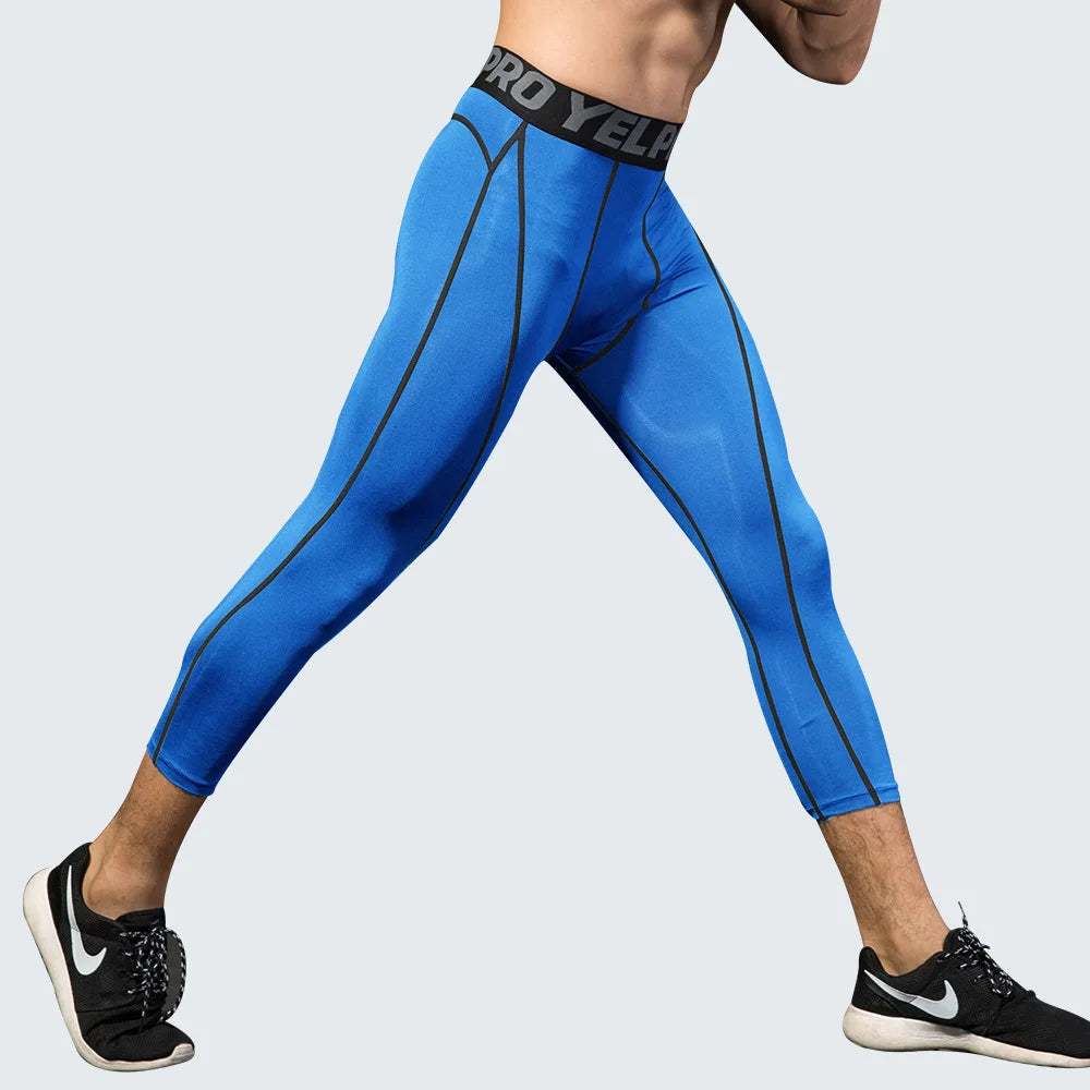 Herren Leggings Sporthose Jogginghose Trainingshose Lauf Hose Kompressionshose