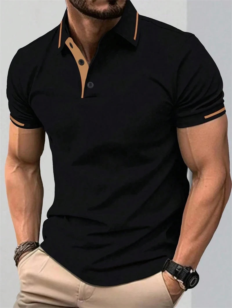 Herren Poloshirt POLO Shirt T-Shirt Kurzarm Hemd Fashion Polohemd Herrenmode Top
